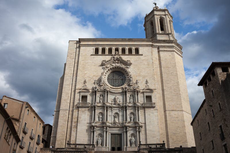 Catedral De St Mary De Girona Imagen de archivo - Imagen de santo, santa:  83796195