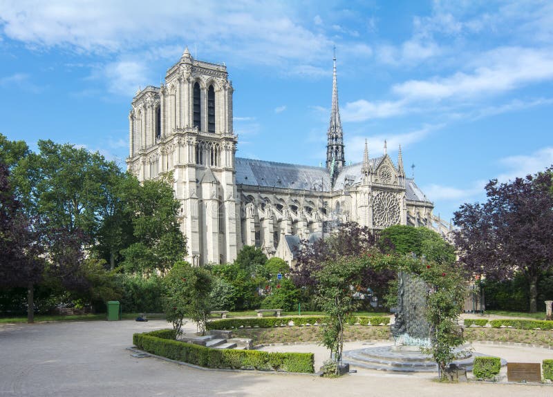 Catedral del Notre-Dame de Paris, Francia imágenes de archivo libres de regalías Catedral del Notre-Dame de Paris, Francia imágenes de archivo libres de regalías