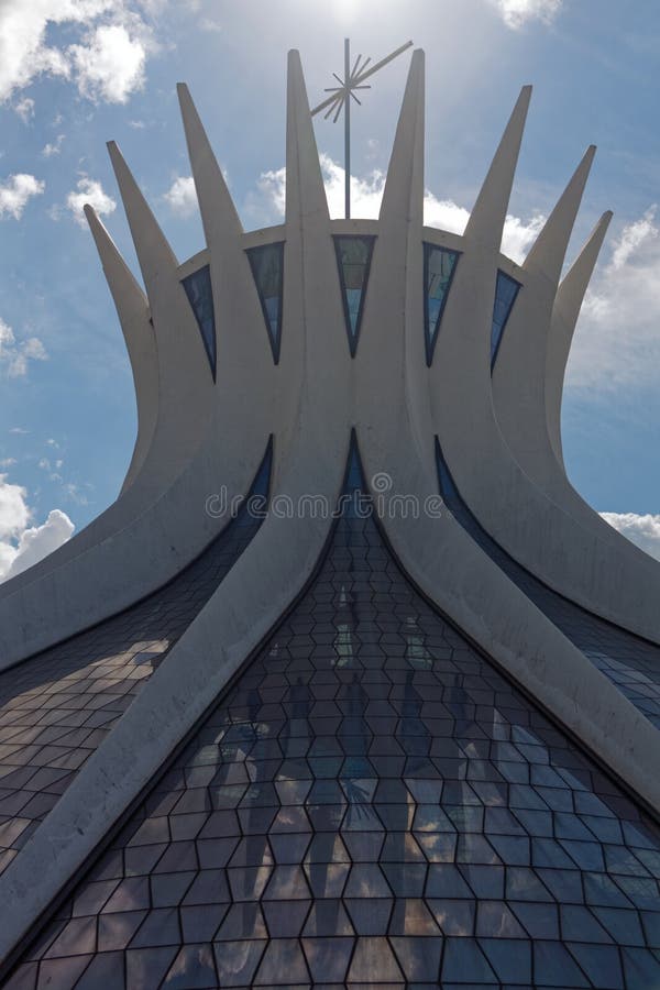 Catedral em Brasília 04 foto de stock royalty free Catedral em Brasília 04 foto de stock royalty free