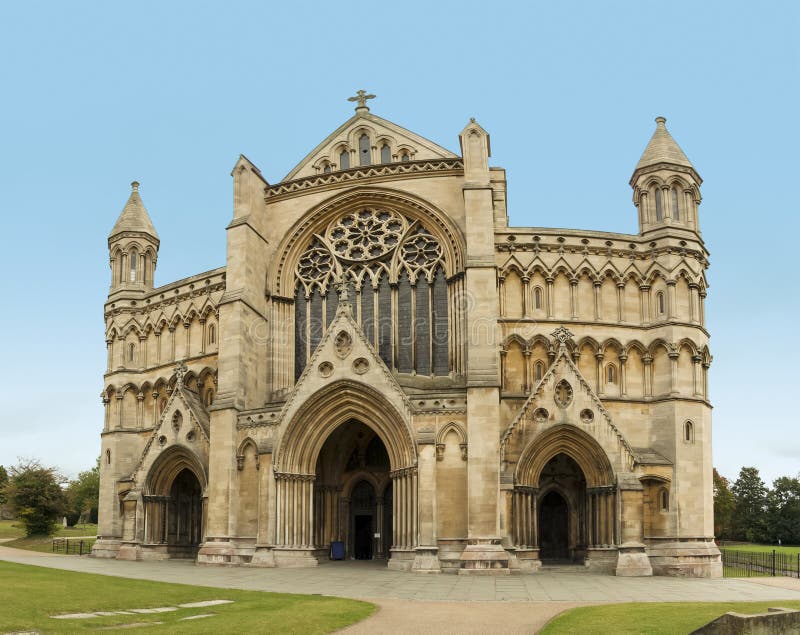 The cathedral and abbey of the church of st albans dating from norman times in hertfordshire england. The cathedral and abbey of the church of st albans dating from norman times in hertfordshire england