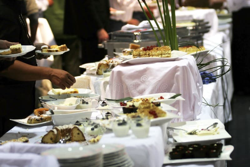 Catering dettaglio della tabella di selezione di dolci.