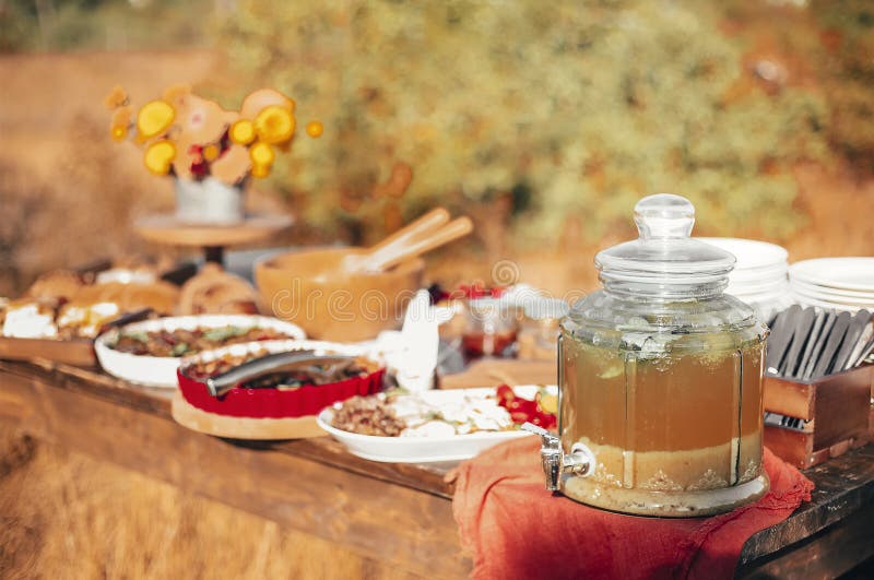 Catering Bar with Various Snacks Stock Photo Image of event, cater