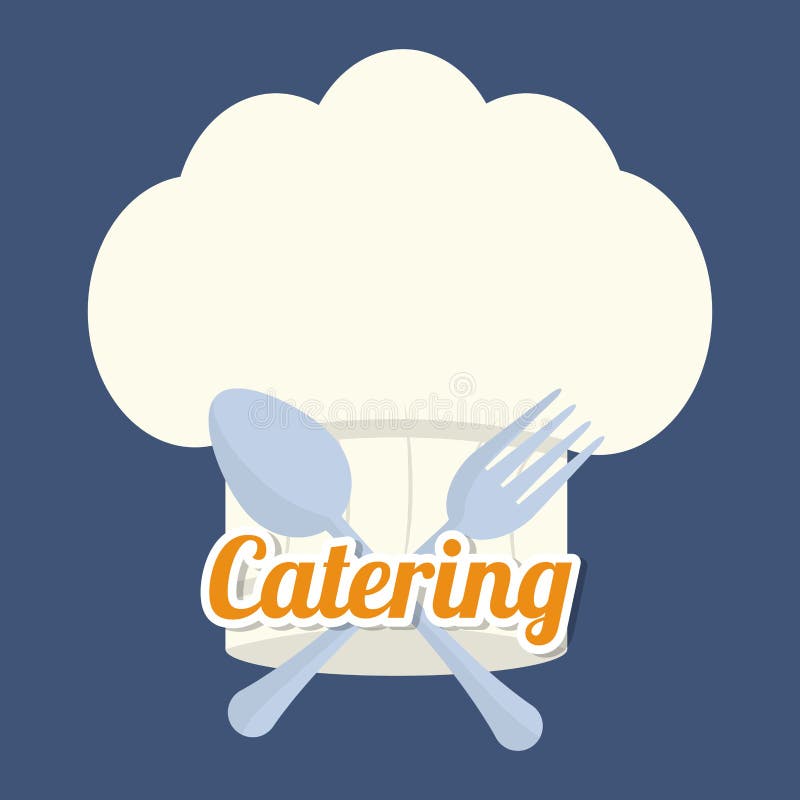 Catering Related Icons Emblem Stock Illustration - Illustration of ...