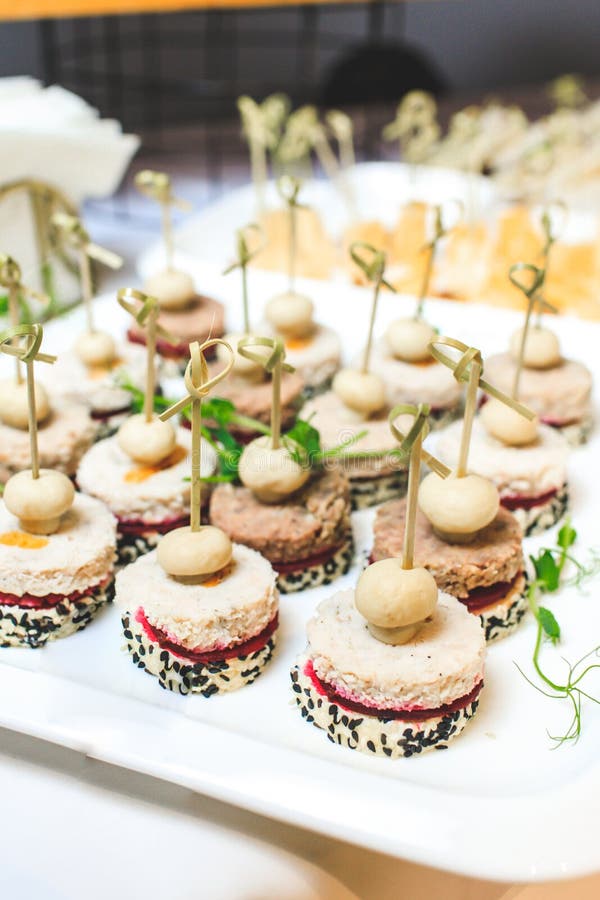 Catering Service. Snacks for Guests on the Table Stock Photo Image of events, service 216237048