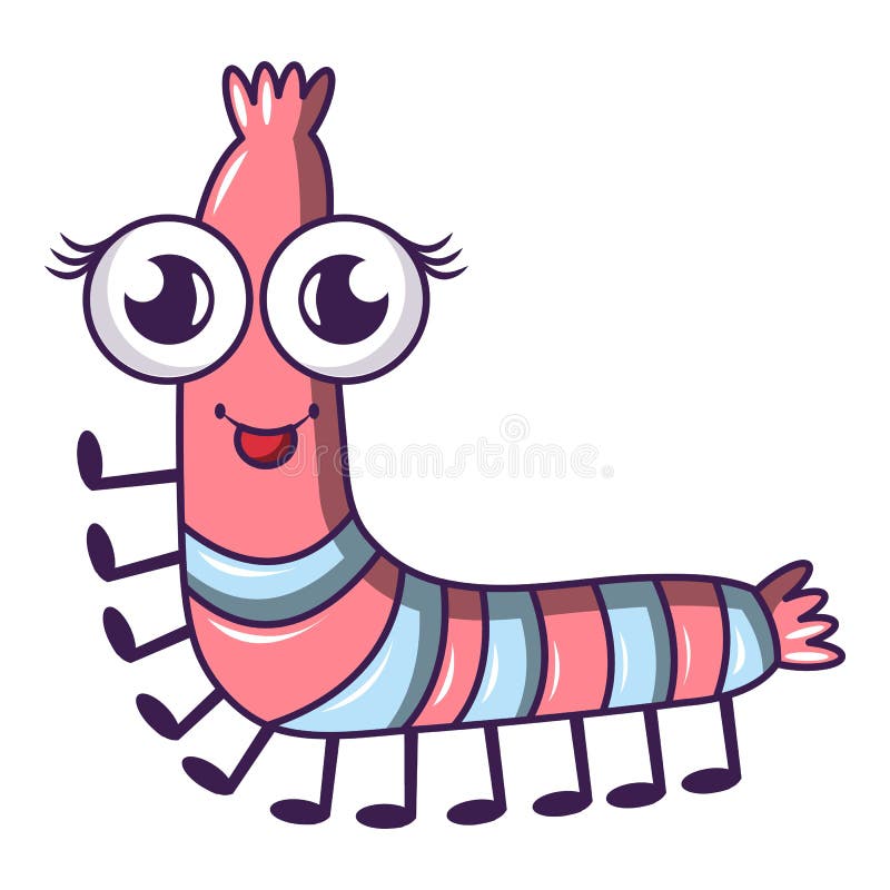 Caterpillar Icon, Cartoon Style Stock Vector Illustration of vector