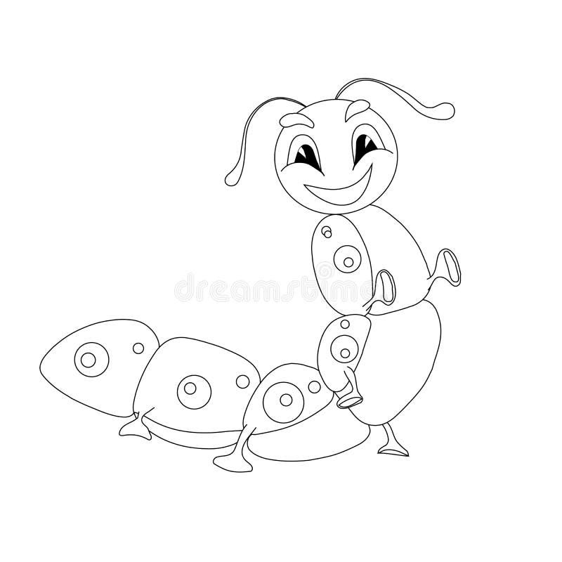 outline caterpillar