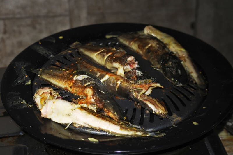 Catfish Burned for a Special Menu of Bantul Stock Image Image of burn