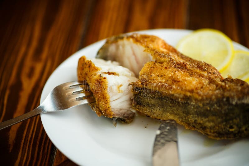 Catfish roasted in batter stock photo. Image of crispy 104010694