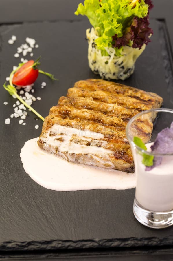 Catfish steak stock photo. Image of diner, fillet, nutrition 32862602