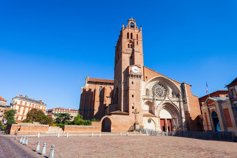 Cath?drale de St Etienne ? Toulouse images libres de droits Cath?drale de St Etienne ? Toulouse images libres de droits