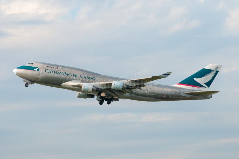 Cathay Pacific Boeing 747 fotografía de archivo libre de regalías Cathay Pacific Boeing 747 fotografía de archivo libre de regalías