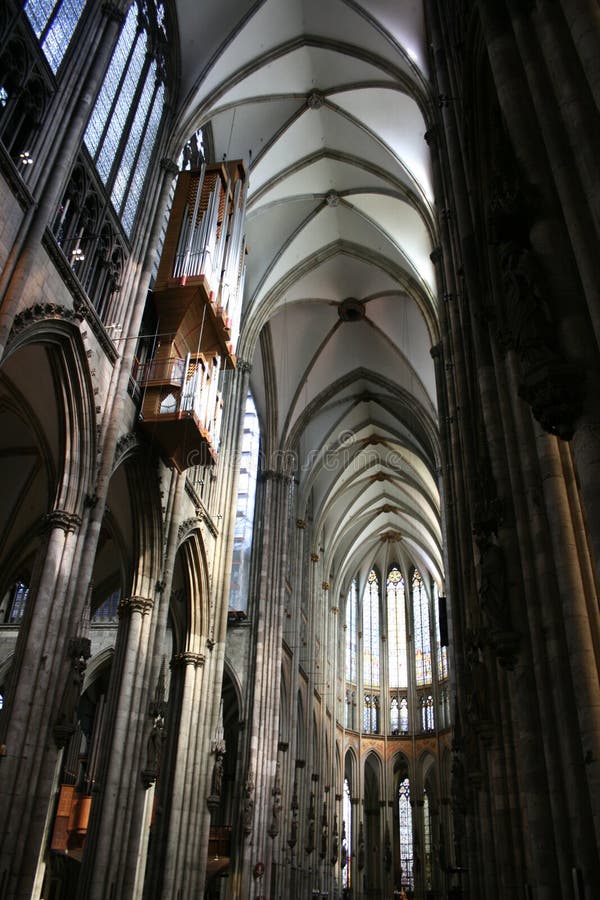 Inside the Cologne Cathedral, Germany.