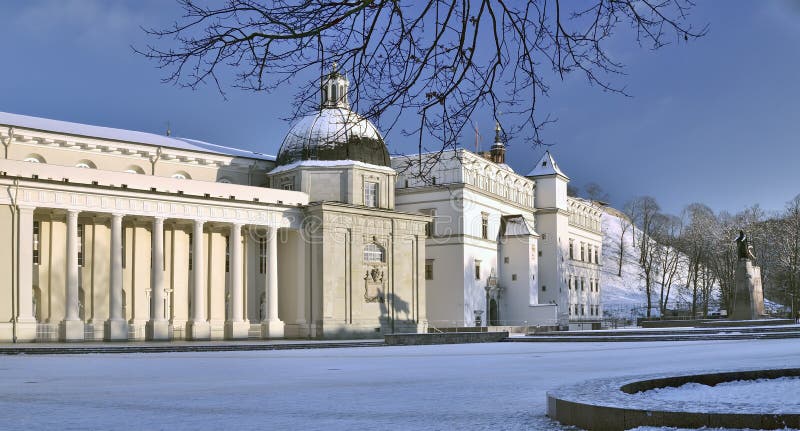 The cathedral area and cathedral in Vilnius