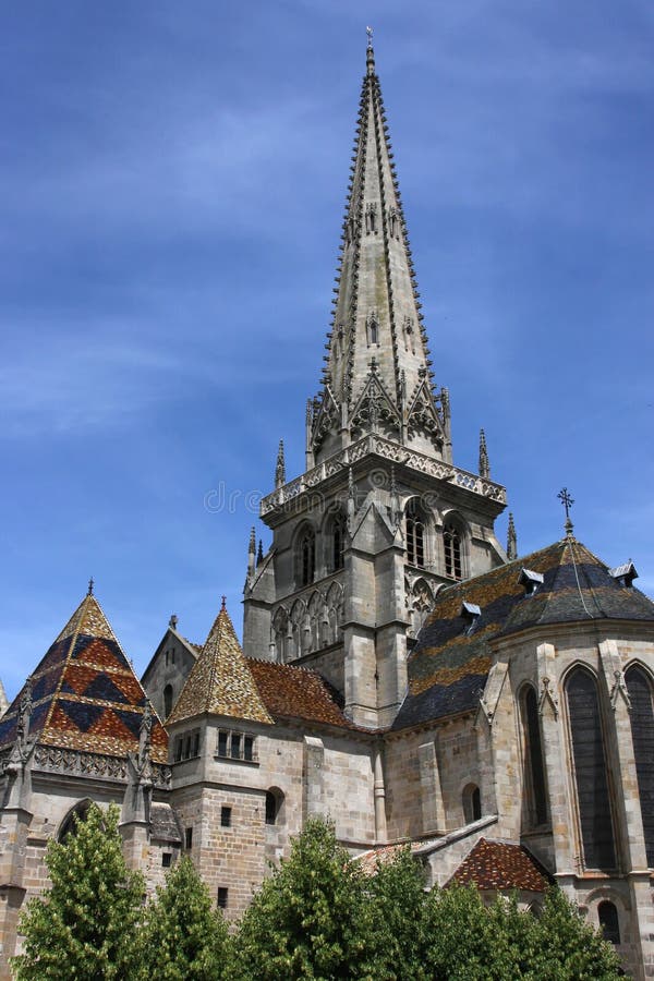 Cathedral in Autun stock photography Cathedral in Autun stock photography