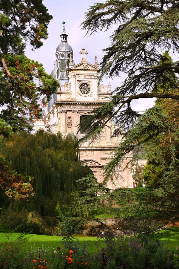 Cathedral in bois, france stock image. Image of bright 16511777