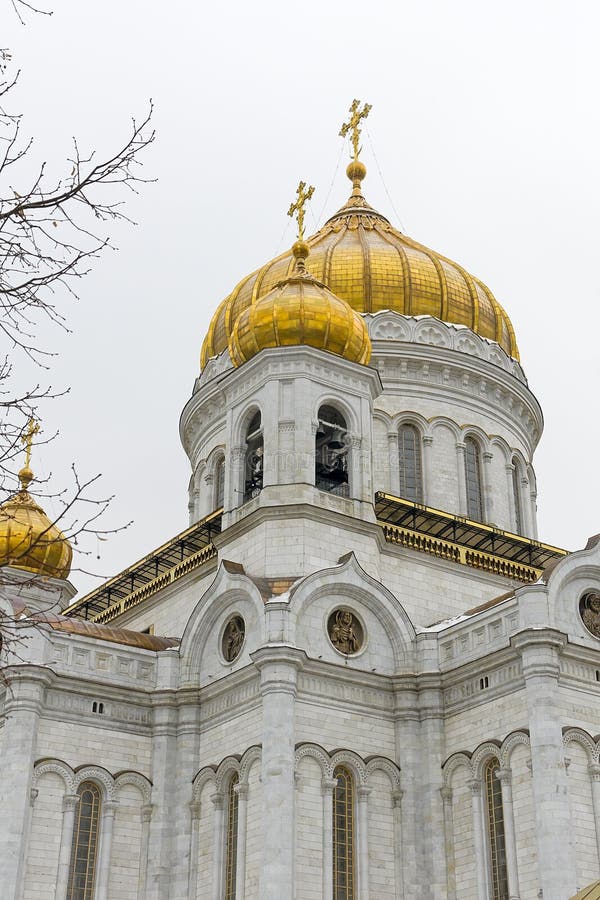 Cathedral of Christ the Savior in Moscow. Russia. royalty free stock photo Cathedral of Christ the Savior in Moscow. Russia. royalty free stock photo