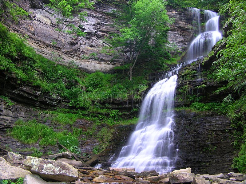 Júla 2006, ktorým sa Skoro ráno fotografie z tejto nádhernej vodopád v južnej a strednej Západ Virgina.