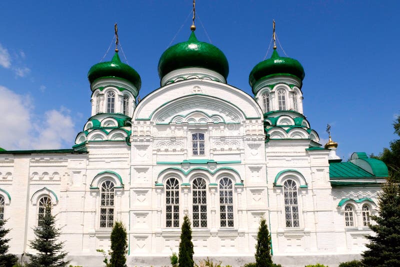 Cathedral with green domes