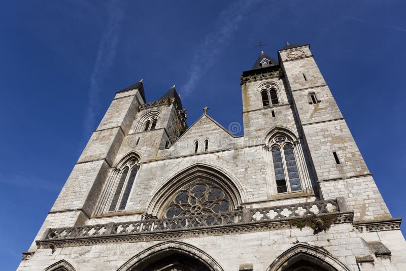 Cathedral of Les Andelys stock photo. Image of bells - 31542778