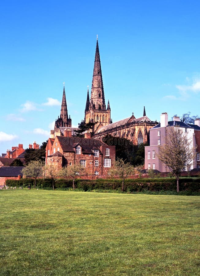 Cathedral, Lichfield, England.