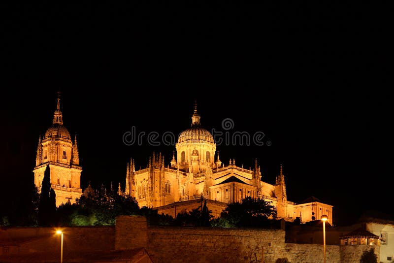 Cathedral at Night - Salamanca, Spain