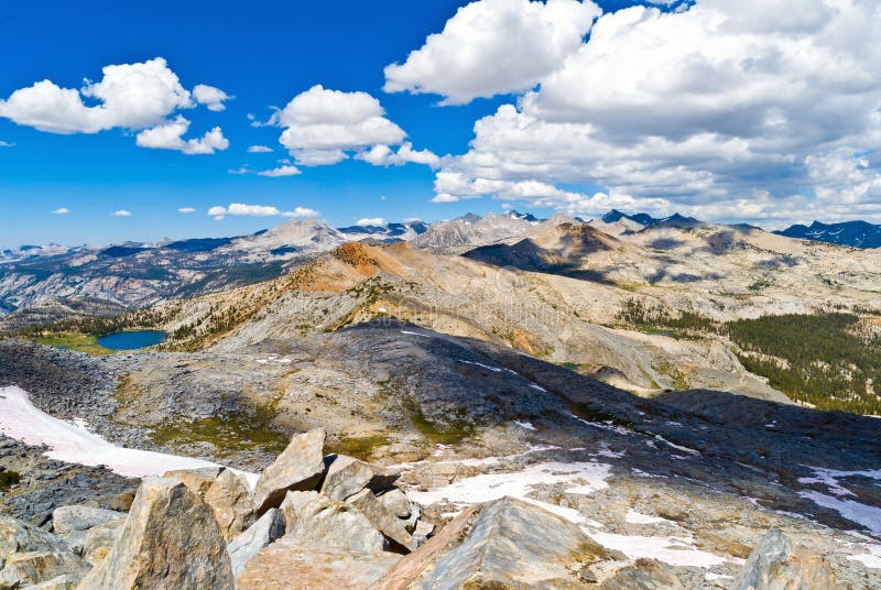Cathedral Range from Post Peak, Yosemite National Park, California