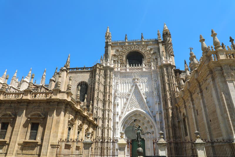 Cathedral of Saint Mary of the See Seville Cathedral in Seville, Andalusia, Spain royalty free stock photos Cathedral of Saint Mary of the See Seville Cathedral in Seville, Andalusia, Spain royalty free stock photos