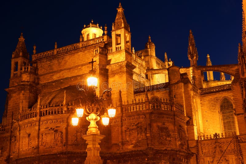 Cathedral of Seville by night