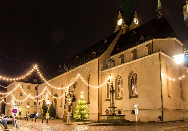 Cathedral of St. Nicholas in Feldkirch stock image Cathedral of St. Nicholas in Feldkirch stock image