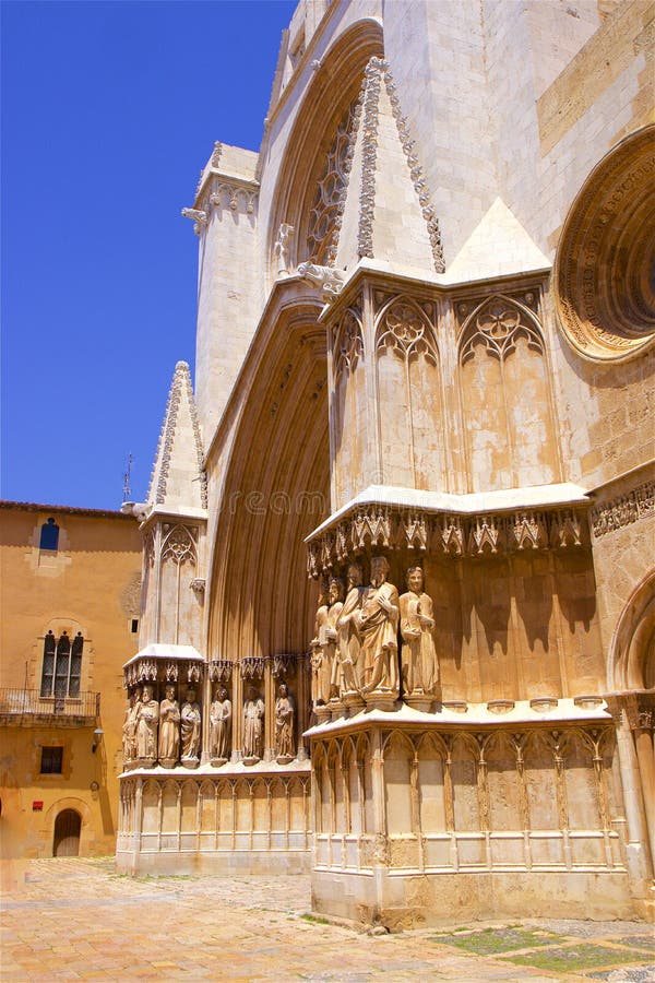 The Cathedral of Tarragona, Spain Stock Image Image of town, history