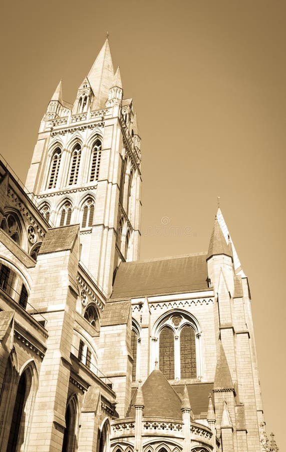 Cathedral in Truro, Cornwall, England royalty free stock photography