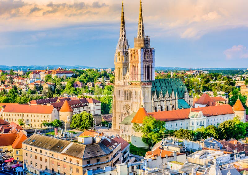 Cathedral in Zagreb, Croatia.