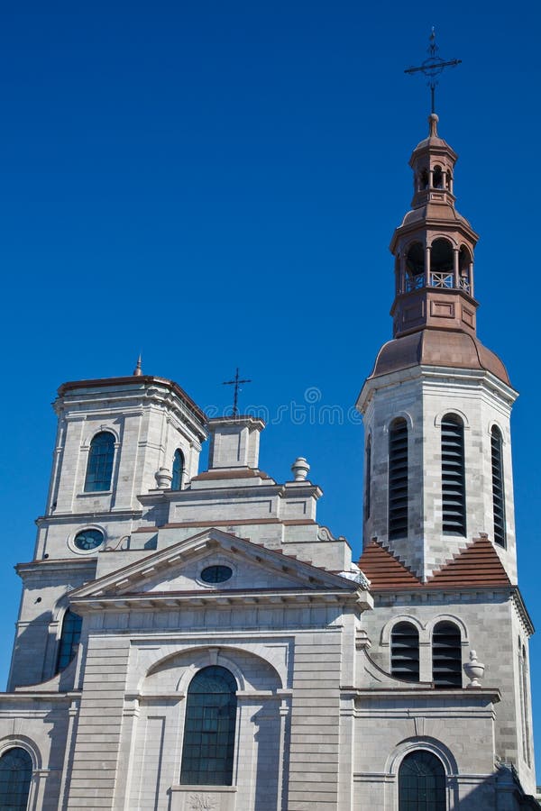 Καθεδρικός Ναός Notre-Dame de Quebec στοκ φωτογραφία με δικαίωμα ελεύθερης χρήσης