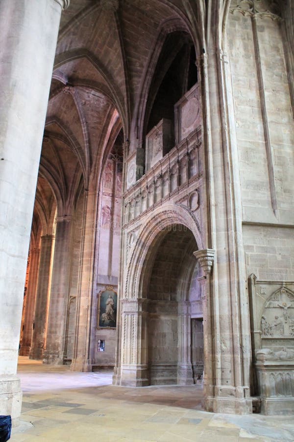 Cathedrale Notre-Dame, Rodez (Frankreich) lizenzfreie stockfotos Cathedrale Notre-Dame, Rodez (Frankreich) lizenzfreie stockfotos