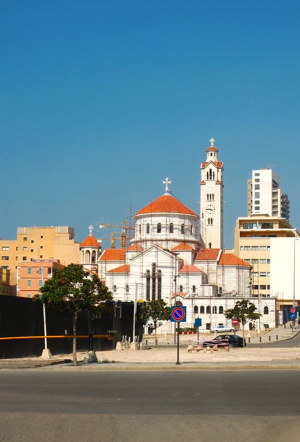 Catherdal in the down town area of lebanon