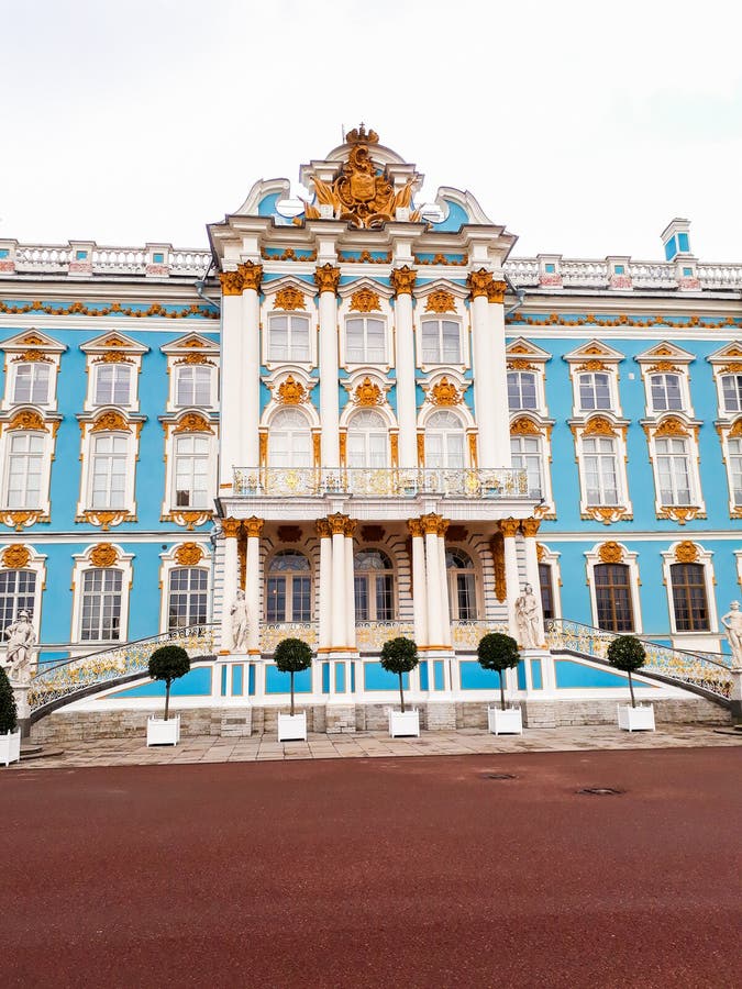 Catherine Palace In Russia-St. Petersburg in de Lente royalty-vrije stock afbeelding Catherine Palace In Russia-St. Petersburg in de Lente royalty-vrije stock afbeelding