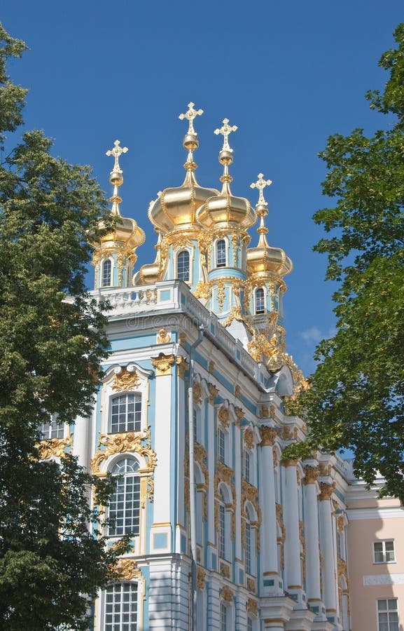 The Catherine Palace, Town Tsarskoye Selo, Russia