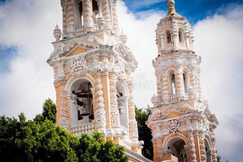 Catholic Church At Puebla Mexico Stock Image Image Of Historically