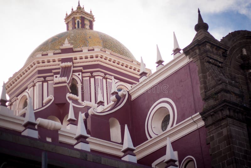 Catholic Church At Puebla Mexico Stock Photo Image Of Hispanic