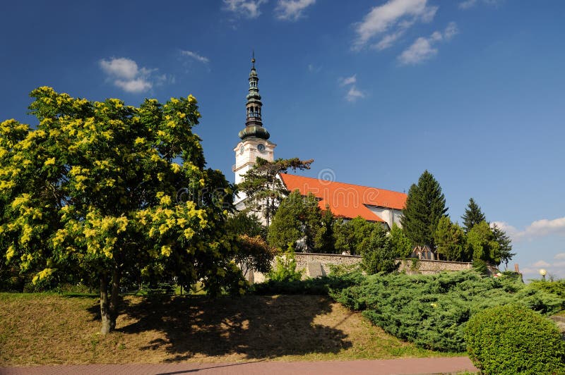 Katolický kostel ve městě Nové město nad Váhom