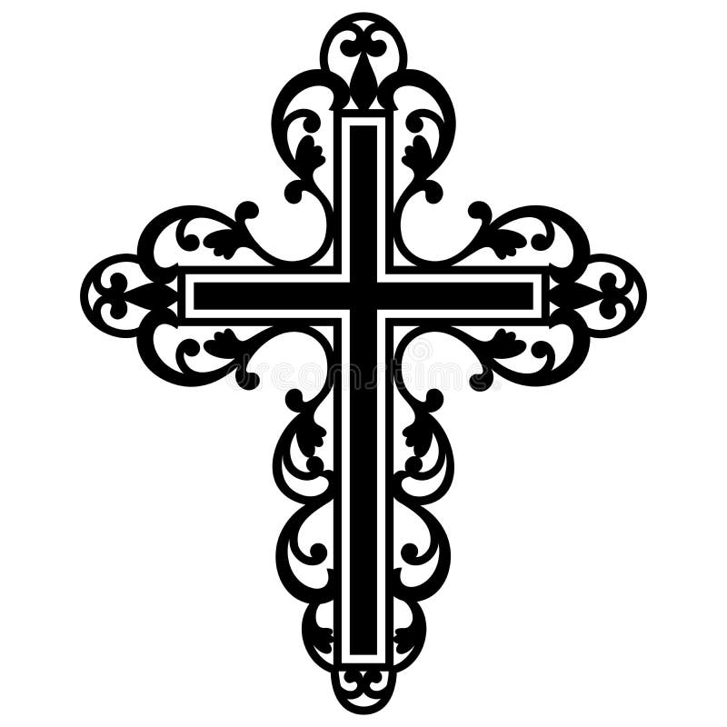 Catholic Cross, Filigree Cross, Catholic Cross, Christian Cross, Ornate Cross
