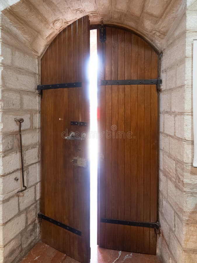 The Catholic Wedding Church doors, , Kafr Kanna, Israel