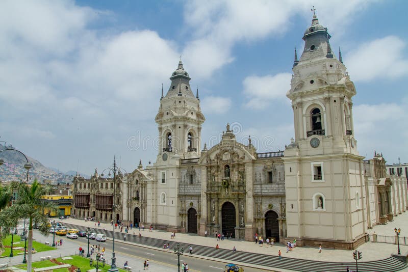 Cathédrale de Lima au Pérou photo stock Cathédrale de Lima au Pérou photo stock