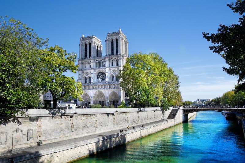 Cathédrale de Notre Dame, Paris, France. image stock Cathédrale de Notre Dame, Paris, France. image stock