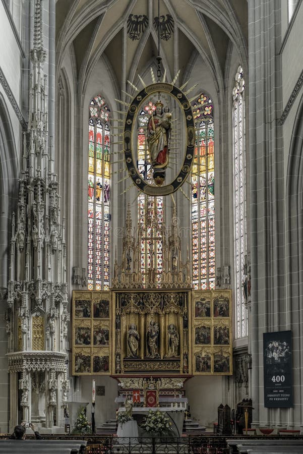 Cathédrale de St Elisabeth à Kosice, Slovaquie image stock Cathédrale de St Elisabeth à Kosice, Slovaquie image stock