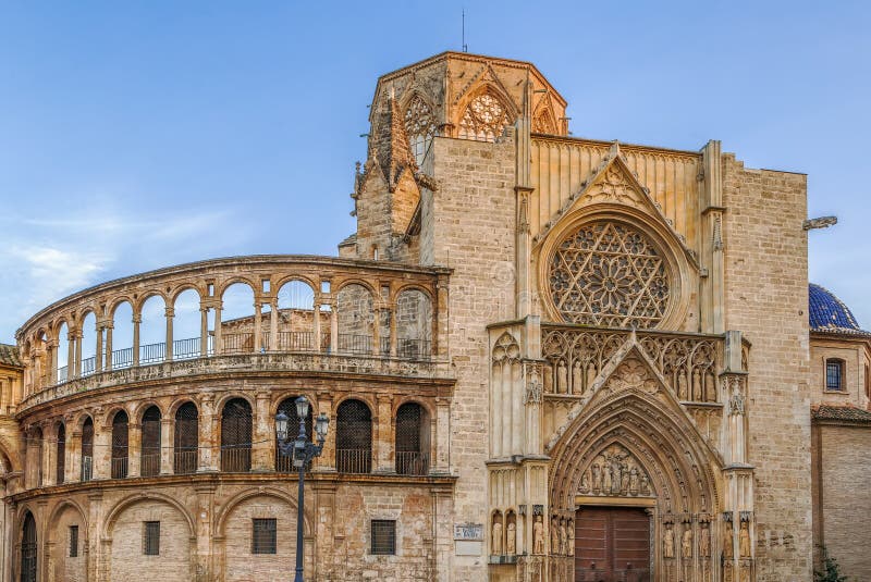 Cathédrale de Valence, Espagne photos stock Cathédrale de Valence, Espagne photos stock