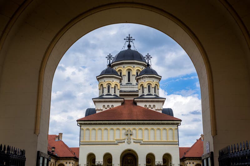 Cathédrale orthodoxe dans Iulia alba image stock Cathédrale orthodoxe dans Iulia alba image stock