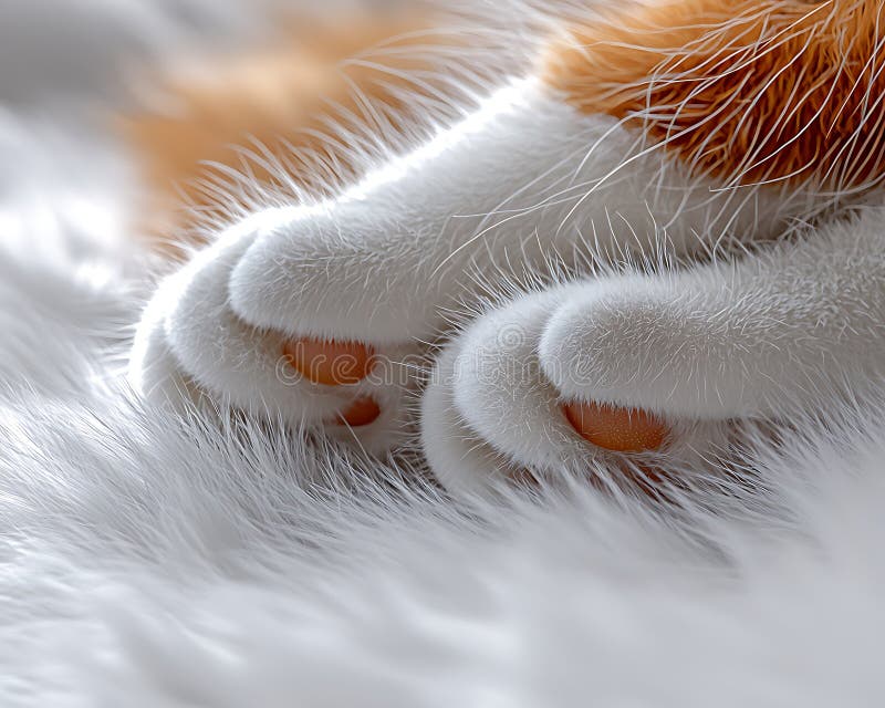 Catrsquo's paw Pads Nahe weichen Texturen verschwommen gemütliche Töne. vektor abbildung
