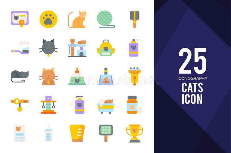 Cat Icon, Small & Flat Iconpack