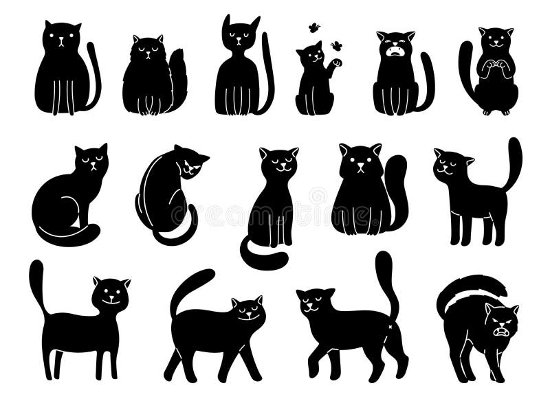 Free Vector  Cat icons collection